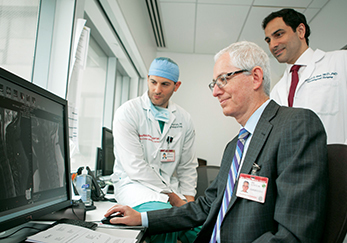 Dr. Eric H. Elowitz (center) with Dr. Jared Knopman and Dr. Michael S. Virk