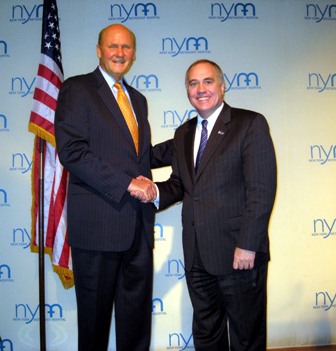 Mark J. Mundy, president and CEO of New York Methodist Hospital with the Honorable Thomas DiNapoli, Comptroller of the State of New York