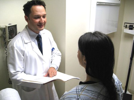Doctor explaining to his patient