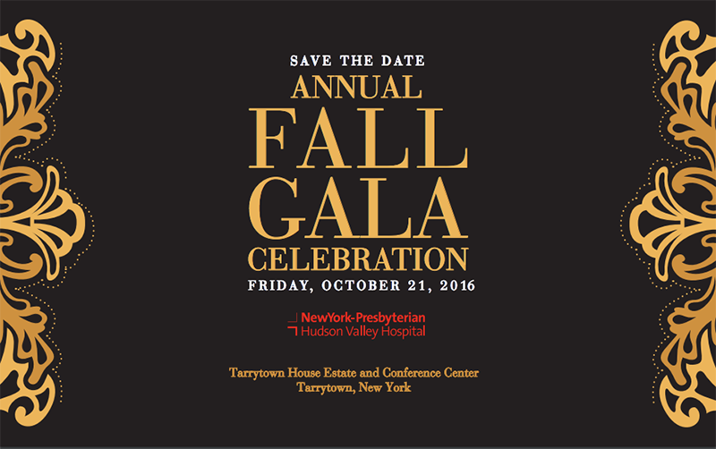 NewYork-Presbyterian/Hudson Valley Hospital Fall Gala 2016 Save the Date