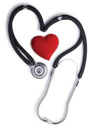 Stethoscope in the shape of a heart