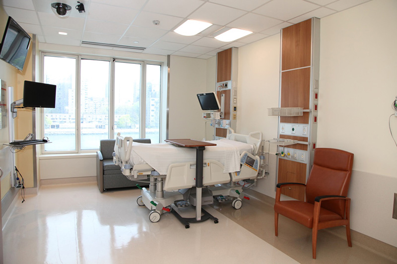 Each Neurological ICU room is private and filled with natural light and enough space for loved ones.