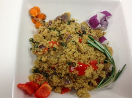 photo of rosemary quinoa