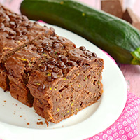 photo of grain free chocolate zucchini cake