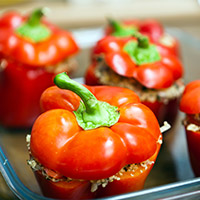photo of stuffed bell peppers