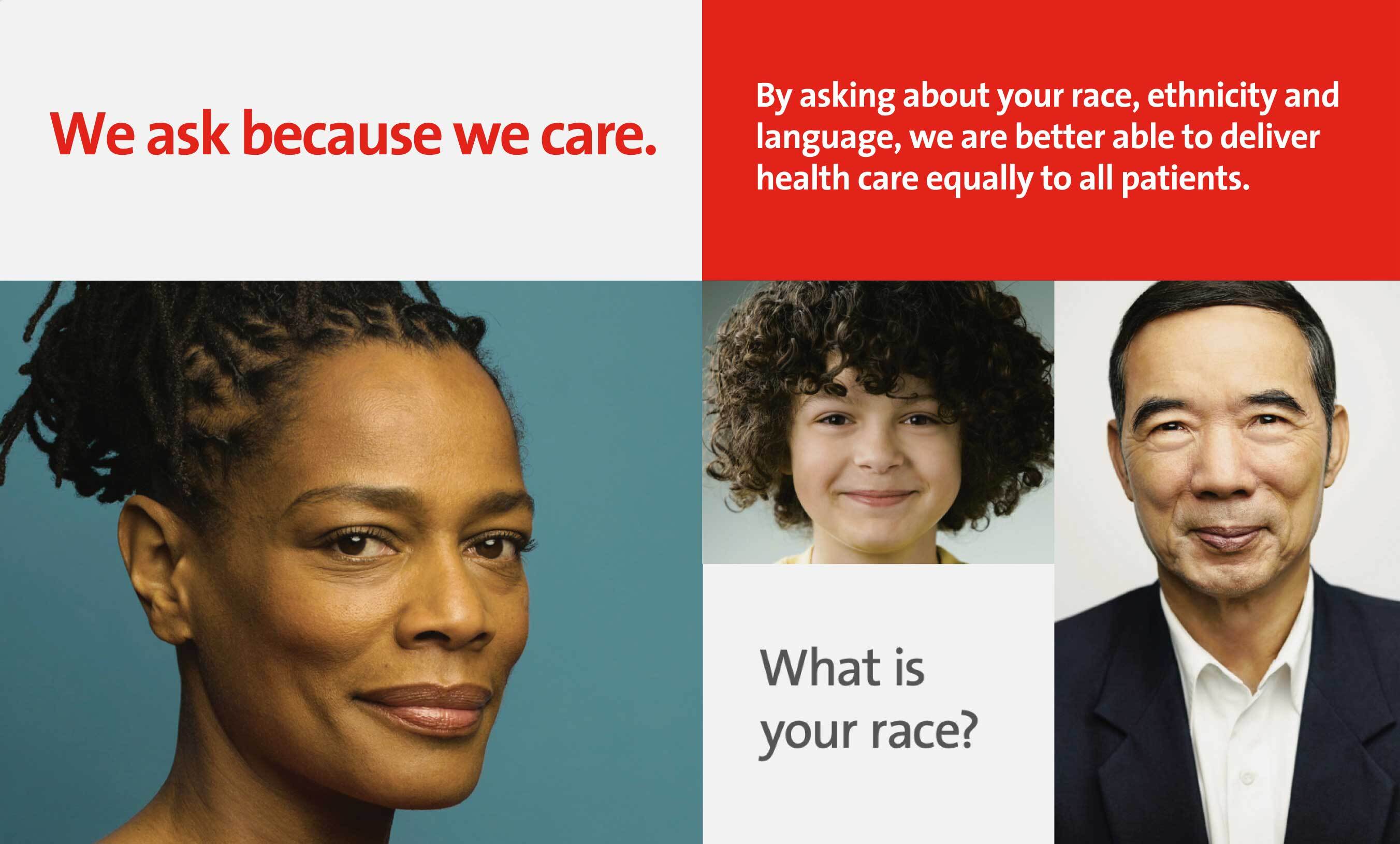 Collage of mixed race individuals