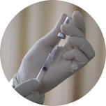 Hand with Injection Needle