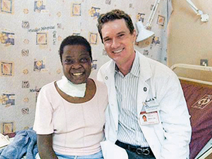 Dr. Baker with Marjorie Namayanja