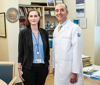 Megan Soucy, genetic counselor, and Dr. Jeffrey M. Liebmann