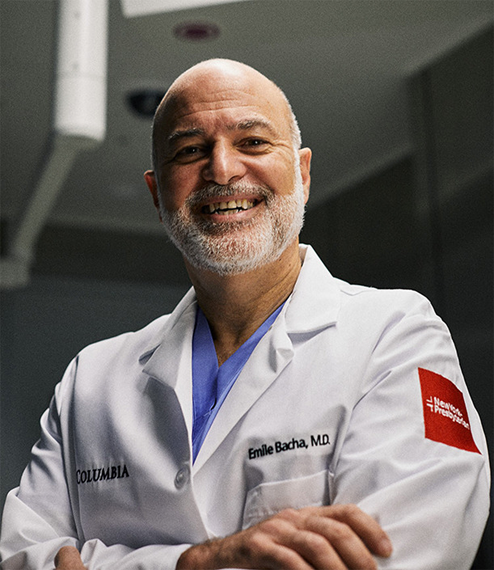 Male doctor with short, white beard.