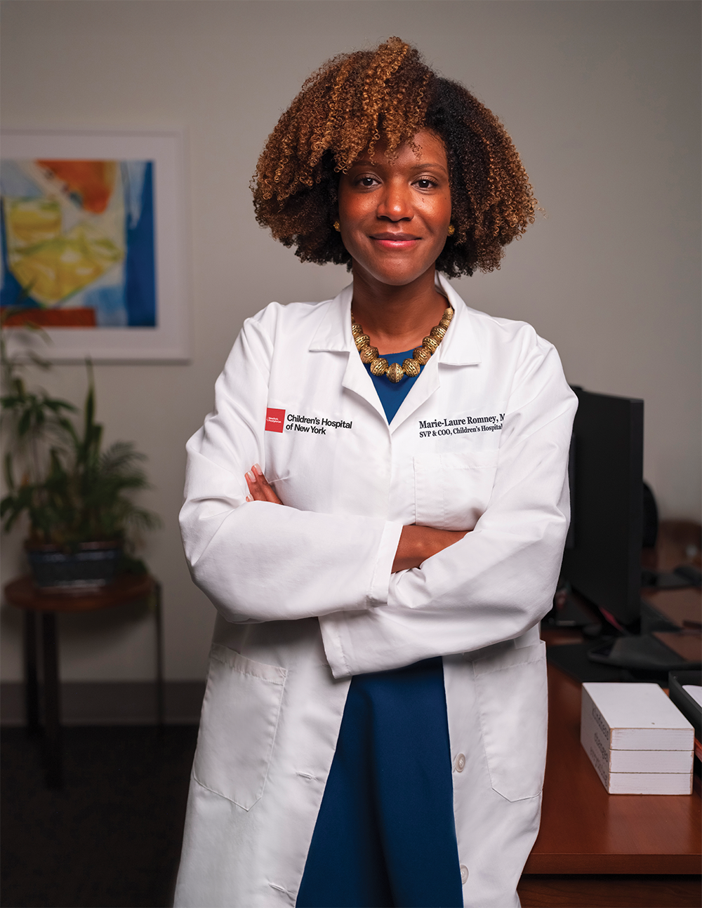 Female black doctor.