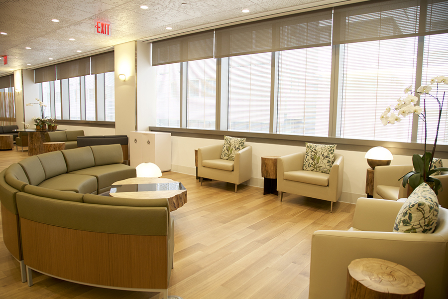 Integrated health waiting area