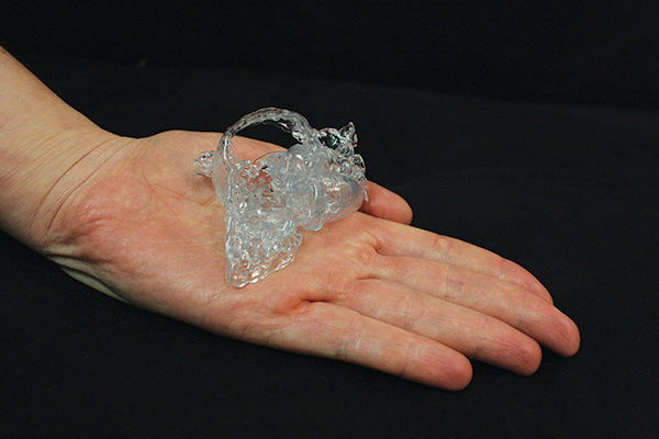 3-D heart model in a hand
