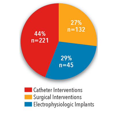 Interventions by Type Pie Graph