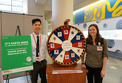 Waste minimization spin the wheel at earth week