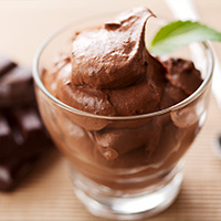 photo of chocolate mousse
