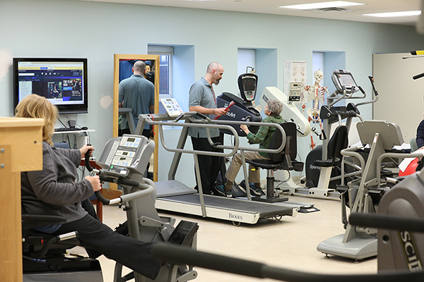 people in workout room