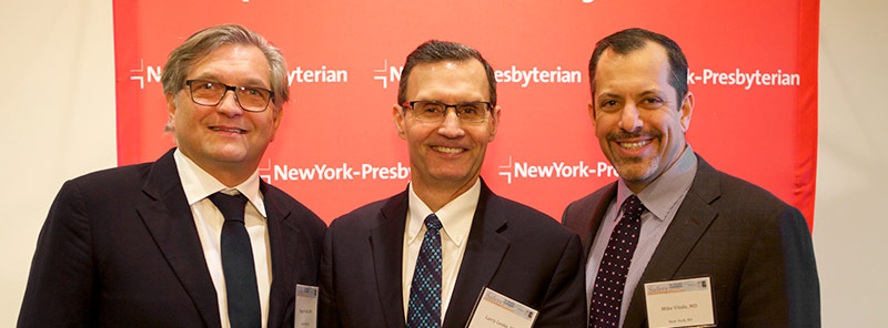 Dr. Roger Hartl, Director of Spinal Surgery and Neurotrauma at the NewYork-Presbyterian/Weill Cornell Brain and Spine Center, Dr. Lawrence Lenke, surgeon-in-chief of The Spine Hospital at NewYork-Presbyterian/Allen and Dr. Michael Vitale, Chief of the Pediatric Spine and Scoliosis Surgery at NewYork-Presbyterian/ Morgan Stanley Children’s Hospital