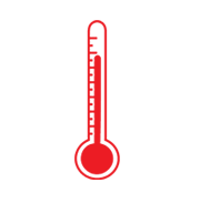 vector image of a thermometer