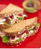 photo of turkey cranberry sandwich
