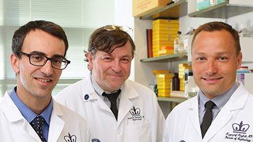 image of Dr. Andrew S. Bomback, Dr. Jonathan M. Barasch, and Dr. Krzysztof Kiryluk
