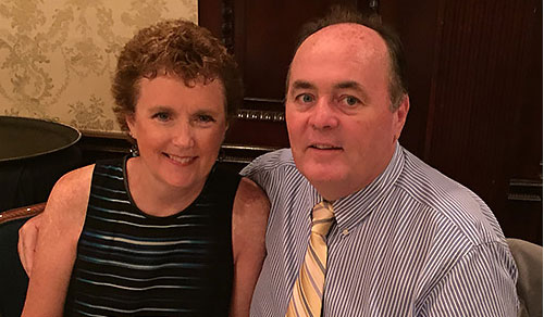 Glenn McMahon with his wife, Kathy