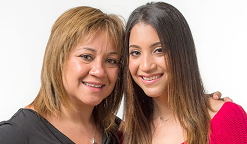 Photo of Vanessa Malilo and her mom