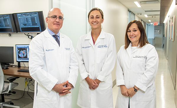 Photo of Dr. Fady Khoury-Collado, Dr. Leslie Moroz, and Dr. Sherelle Laifer-Narin