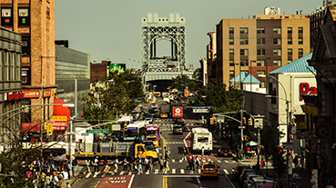 image of harlem street area in nyc
