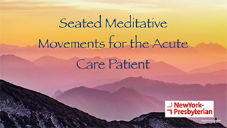 Seated Meditative Movements for the Acute Patient