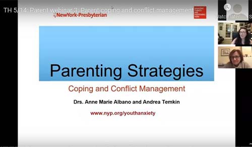Parent webinar 3: Coping and coping and conflict management