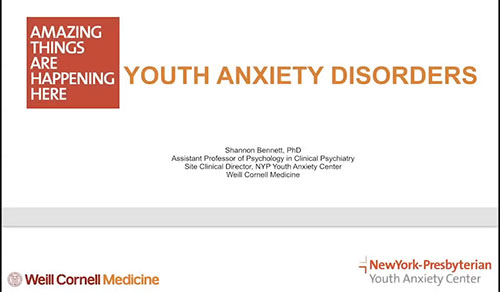Youth Anxiety Disorders