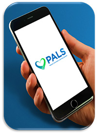 Pals app on mobile phone
