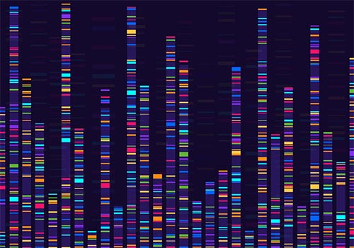 image of genomic data visualization