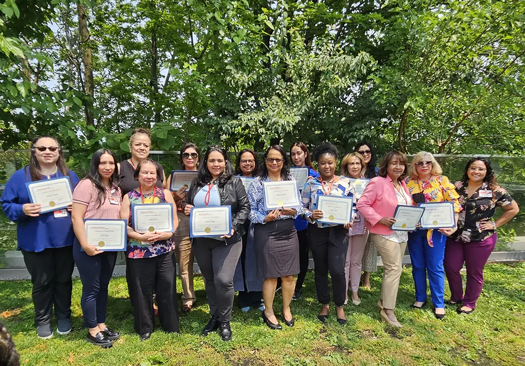 group photo of community health workers