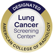 Lung Cancer Screening of Excellence badge