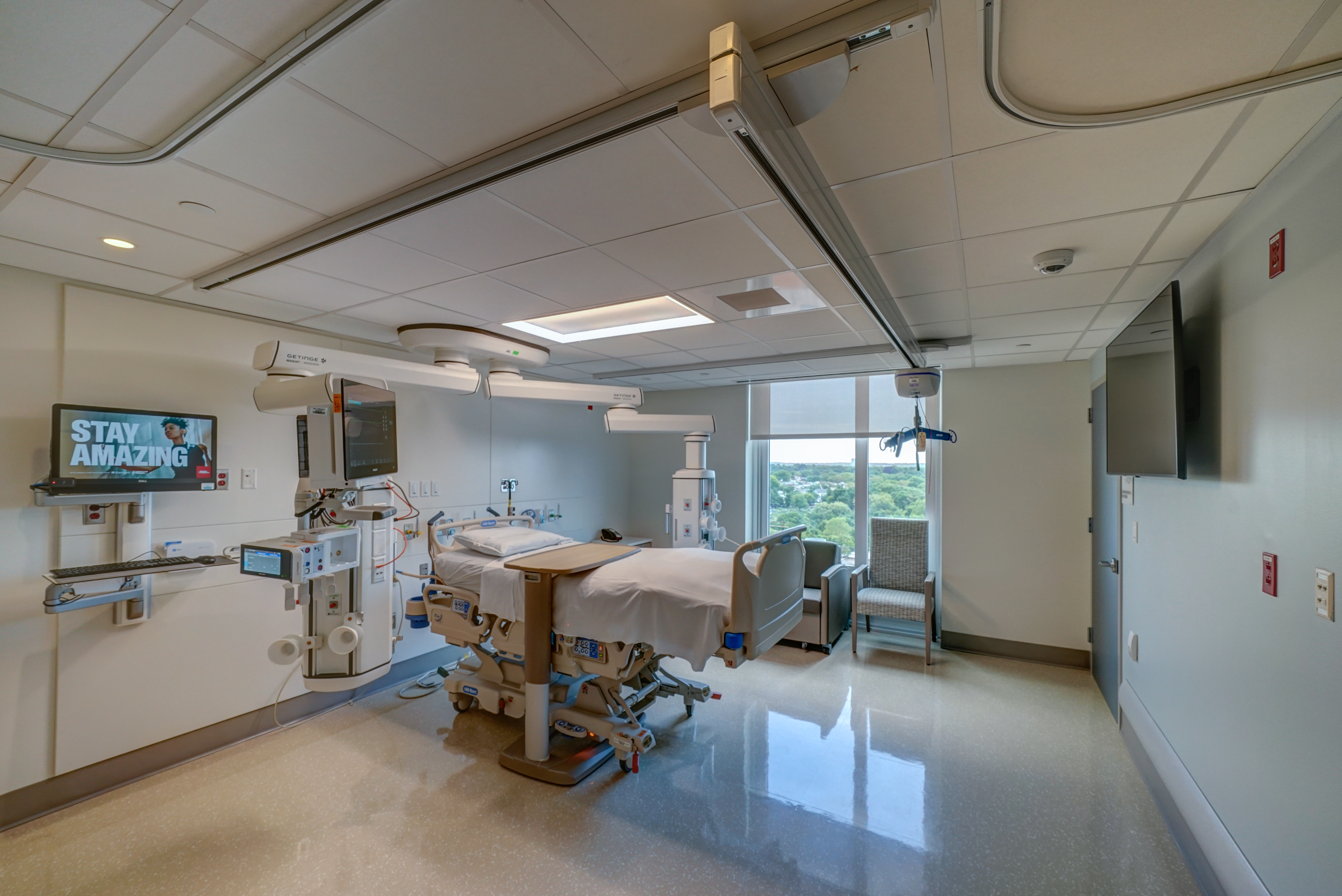 One of the rooms in the neurological ICU.