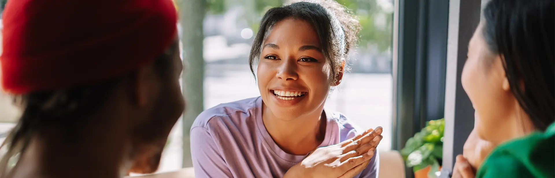 women having coffee with friends