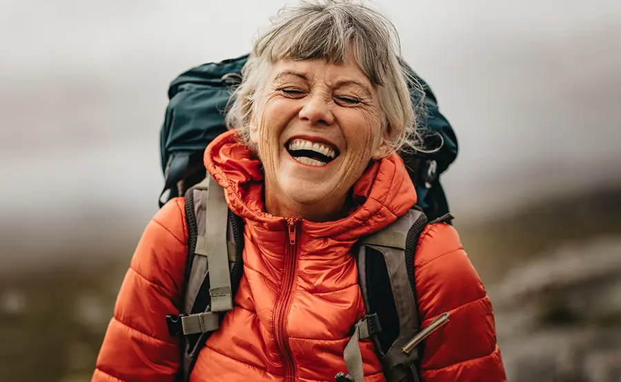 Woman hiking