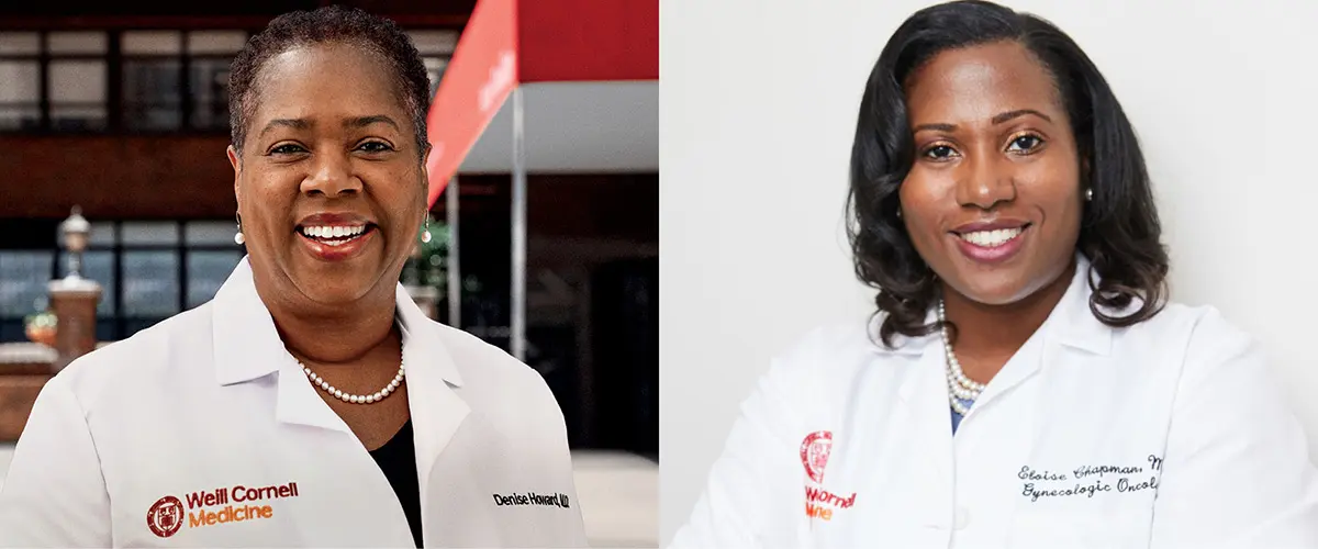 Dr. Denise Howard (left) and Dr. Eloise Chapman-Davis (right) headshot