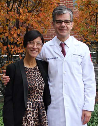 Nicole Marquez and Dr. Peter Angevine in October of 2023.