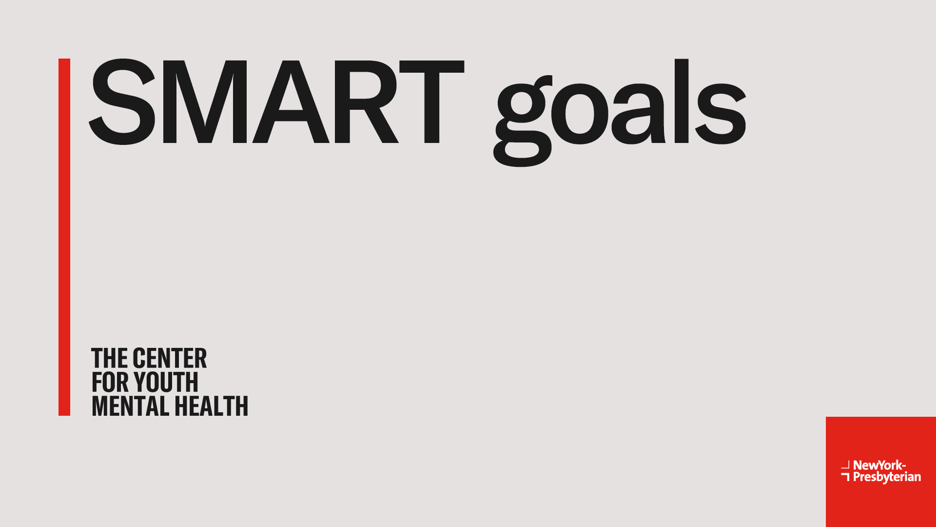 SMART Goals