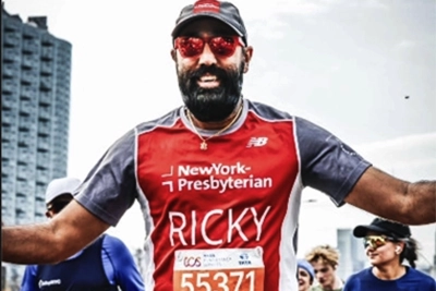  Dr. Ricky Singh running in a previous TCS marathon