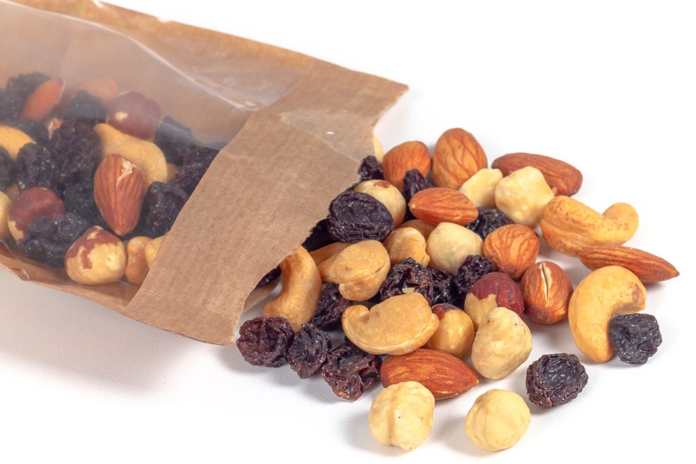 Mixed nuts and dried fruit