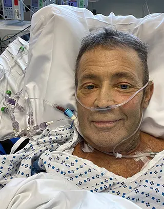Jerry received a new liver and kidney after a 14-hour surgery on July 22, 2021.