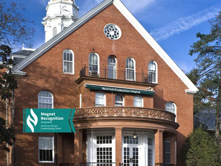 westchester facade with card displayed