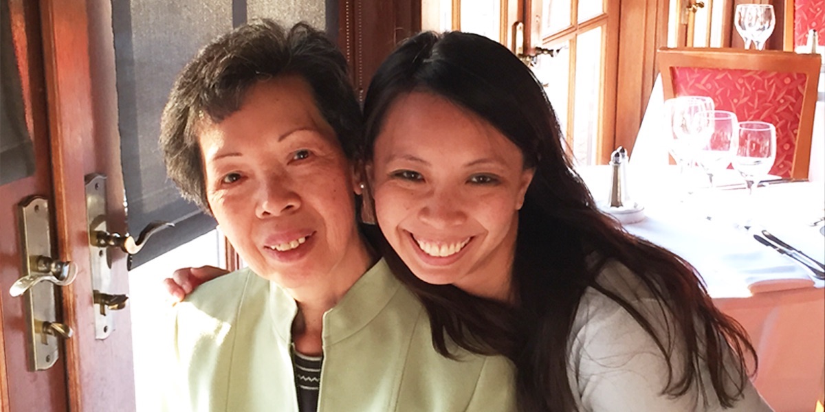 Dr. Eva Cheung and her mother