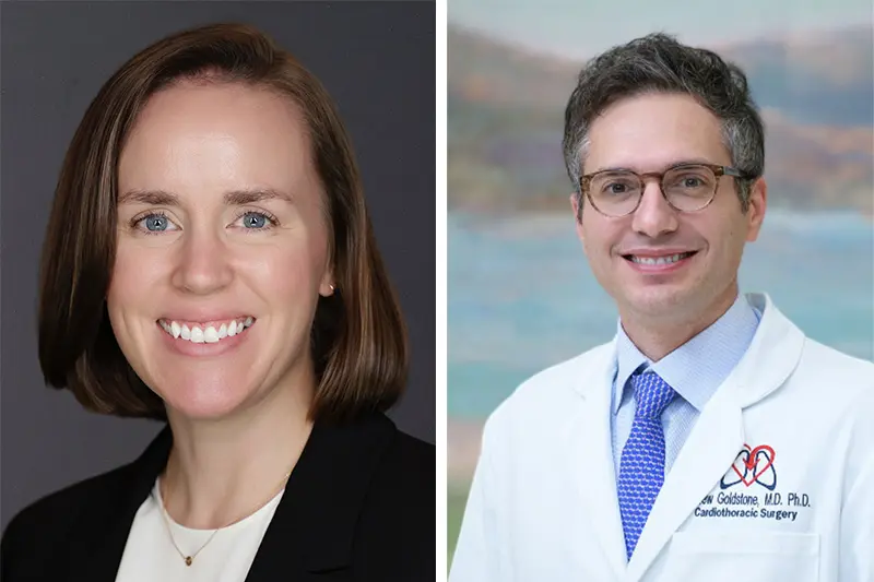 image of Dr. Maureen McKiernan and Dr. Andrew Goldstone