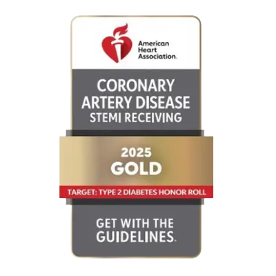 AHA (American Heart Association) Mission Lifeline STEMI Gold for Receiving Hospitals