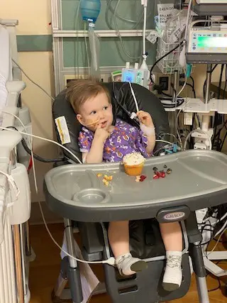 Buddy celebrated his 1st birthday at NewYork-Presbyterian Morgan Stanley Children’s Hospital last year.